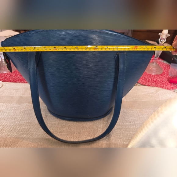 Vintage Authentic Louis Vuitton Blue Epi Saint Jacques Shoulder Bag - Picture 15 of 16